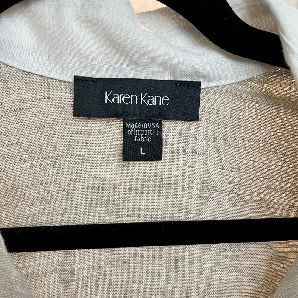NWOT Karen Kane Linen Shift Dress - Picture 2 of 3